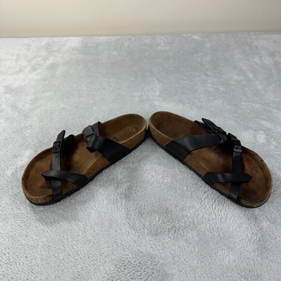 Birkenstock Mayari Black Leather Sandals Women’s Size 37 EU - Picture 2 of 9